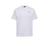T-shirt épaules baissées avec broderie logo coton