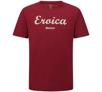 Santini Eroica Strada Short Sleeve T-shirt Rouge S Bordeaux