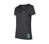 T-shirt escalade LA SPORTIVA Climbing on the Moon (Carbon/Giallo) femme XS