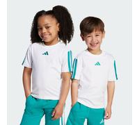 Adidas 3S Essentials T Shirt Infants Blanc/bleu-vert 4-5 ans Unisex
