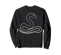 T-Shirt esthétique à Une Ligne Serpent pour Les Amoureux des Animaux Sweatshirt