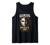 T-Shirt esthétique Vintage Guess Who I Really Am Mask Débardeur