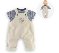 T-shirt et salopette écru bords de loire pour poupon 36 cm multicolore TU