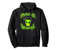 T-Shirt étrange et inhabituel Chat et tête de Mort Cadeau Halloween Tee Sweat à Capuche