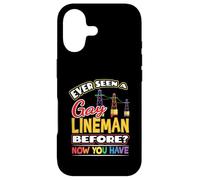 T-Shirt Ever Seen a Gay Lineman Before Now You Have Pride Coque pour iPhone 17