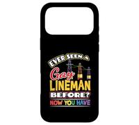 T-Shirt Ever Seen a Gay Lineman Before Now You Have Pride Coque pour iPhone 17 Pro Max