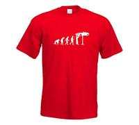 T-Shirt - Evolution de la mécanique Automobile - Rouge - XL - imprimé avec Motif - été - Chemise Amusante - Sport - Loisirs
