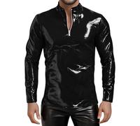 T-shirt exotique décontracté pour homme, couleur unie, coupe confortable, polyvalent, garde-robe pour toutes les saisons, Noir , M