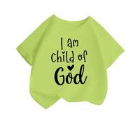 T-Shirt Extensible Brillant Enfant Fille Garçon, Haut Chorale Couleur Unie, Tenue Scène Confortable, Jeune
