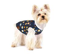 T-shirt extensible pour chien, motif planètes du système solaire, sans manches, doux, frais et respirant pour chiot, chaton, chat de taille S