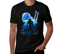 T-shirt fantaisie pour homme Fate of The Dragon Sword Medieval Hunter Graphic Tee pour les fans de jeux de RPG en coton doux col rond, Style :, 6XL