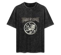 T-Shirt Fashion Short Sleeve Cradle of Filth English Music Round Neck, Short Sleeve Cotton T-Shirt Black 3XL