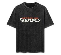 T-Shirt Fashion Short Sleeve Soulfly Band Round Neck, Short Sleeve Cotton T-Shirt Black 3XL