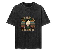 T-Shirt Fashion Short Sleeve There is No War in Ba Sing Se Round Neck, Short Sleeve Cotton T-Shirt Black XXL