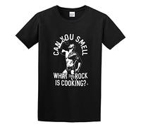T-Shirt Feel Soft Can You Smell What The Rock is Cooking Cadeau Amusant T-Shirt à col Rond Noir XXL