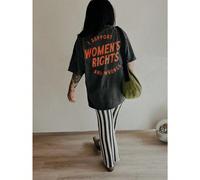 T-shirt Féminisme, Droits des Femmes et Tort, T-shirt Fille Rebelle au Pouvoir, T-shirt Graphique Style Rétro L,M,S,XLLettres,SloganÉtoffe