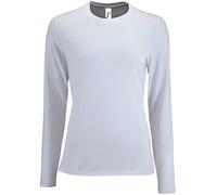 T-Shirt Femme À Manches Longues En Coton SOL'S Imperial Col Rond