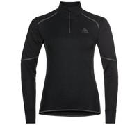 Maillot manches longues 1 2 zip odlo active x warm eco noir femme