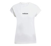 Adidas T-shirt Essentials Linear coton manches courtes femme blanc/noir XS