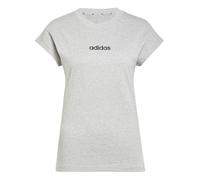 Adidas T-shirt femme Essentials Linear Coton gris chiné/noir Taille M