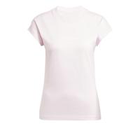 Adidas Damen Essentials Linear Cotton T-Shirt, Clear Pink/White, XS