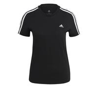 Adidas T-shirt Essentials Slim 3 Stripes Manches courtes Noir XS Regular Femme