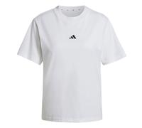 Adidas T-shirt femme Essentials Small Logo en coton blanc/noir Taille S