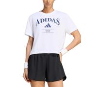 Adidas Heritage Graphic Short Sleeve T-shirt Blanc M Femme