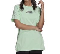T-shirt Femme Adidas Originals GT5996 - Vert - Manches courtes - Boutons pressions 40