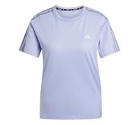 Adidas Own The Run 3 Stripes Short Sleeve T-shirt Violet S Femme