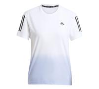 Adidas T-shirt femme Own The Run Climacool Colorblock Manches courtes 3-Stripes Blanc XS