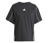 Adidas T-shirt Stadium à 3 bandes manches courtes Noir/Blanc Femme L