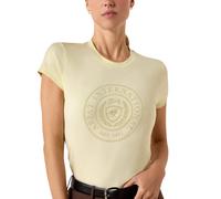 T-shirt femme Ariat Heritage Crest Jaune L