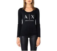 T-shirt Femme Armani Exchange Noir à manches longues en coton 100% L