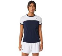 T-Shirt Femme - ASICS - Court SS Top - Polyester - Manches Courtes - Multicolore XS