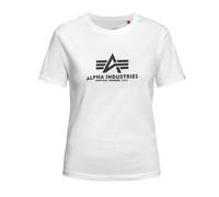 Alpha Industries Basic Big Logo Puff Print T-Shirt pour femme Taille S - Blanc