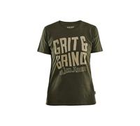 T-shirt femme Blaklader Limited Grit & Grind Vert M
