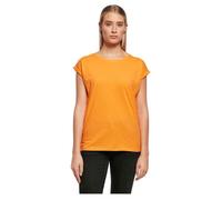 T-Shirt Femme - BUILD YOUR BRAND - Ladies Extended Shoulder Tee - Coton - Orange - Manches courtes L