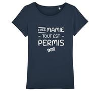 T-shirt Femme - CHEZ MAMIE TOUT EST PERMIS
