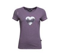 T-shirt femme Chillaz Grania Cœur de Montagne violet foncé XS