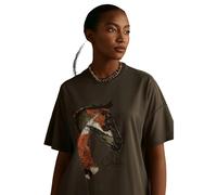 T-shirt femme Cieli Equestrian The Iyanda Horse Head Vert S