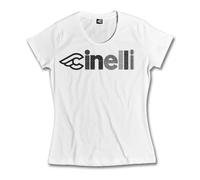 Cinelli Optical Short Sleeve T-shirt Blanc L Femme