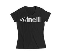 T-shirt femme Cinelli Optical Noir