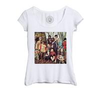 T-Shirt Femme Col Echancré Musique Incredible String Band Vieille Couverture Album Rétro Poster Vintage