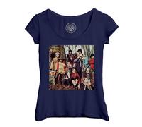 T-Shirt Femme Col Echancré Musique Incredible String Band Vieille Couverture Album Rétro Poster Vintage