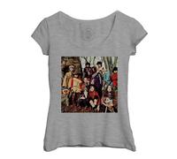 T-Shirt Femme Col Echancré Musique Incredible String Band Vieille Couverture Album Rétro Poster Vintage