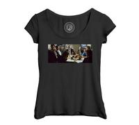 T-Shirt Femme Col Echancré Reservoir Dogs Braquage Banque Tarantino Tim Roth Cinema