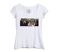 T-Shirt Femme Col Echancré Reservoir Dogs Braquage Banque Tarantino Tim Roth Cinema