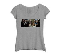 T-Shirt Femme Col Echancré Reservoir Dogs Braquage Banque Tarantino Tim Roth Cinema
