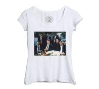 T-Shirt Femme Col Echancré Reservoir Dogs Full Cast Tarantino Tim Roth Cinema